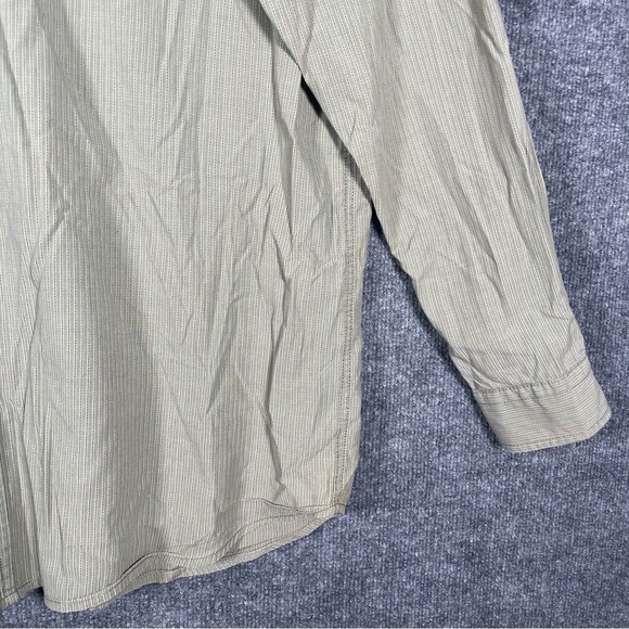 The North Face Men’s XXL Green Striped Long Sleeve Button Down Lightweight Shirt - Picture 5 of 9